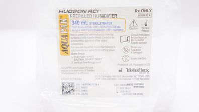 Teleflex RHP340U AquaPak Hudson RCI Prefilled Humidifier 340mL